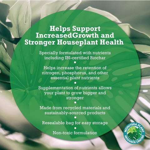 HOUSEPLANT RESOURCE CENTER biochar and worm castings detail for nutrient retention.