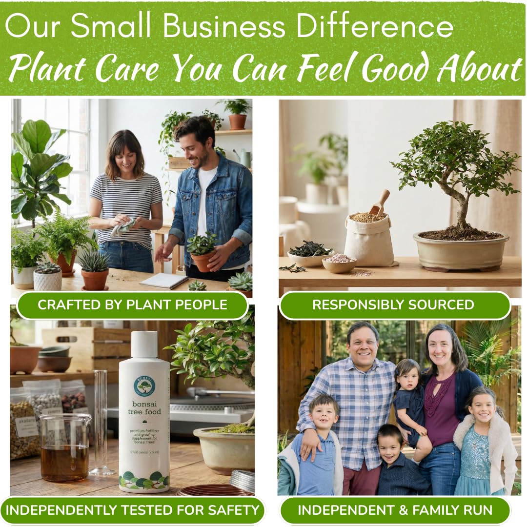 HOUSEPLANT RESOURCE CENTER Bonsai Food bottle pour scene shows easy feeding during watering