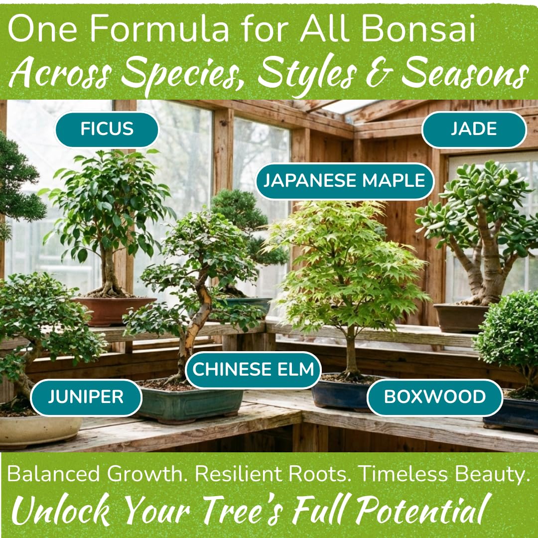 HOUSEPLANT RESOURCE CENTER Bonsai Food 3-3-3 NPK symbol on bottle