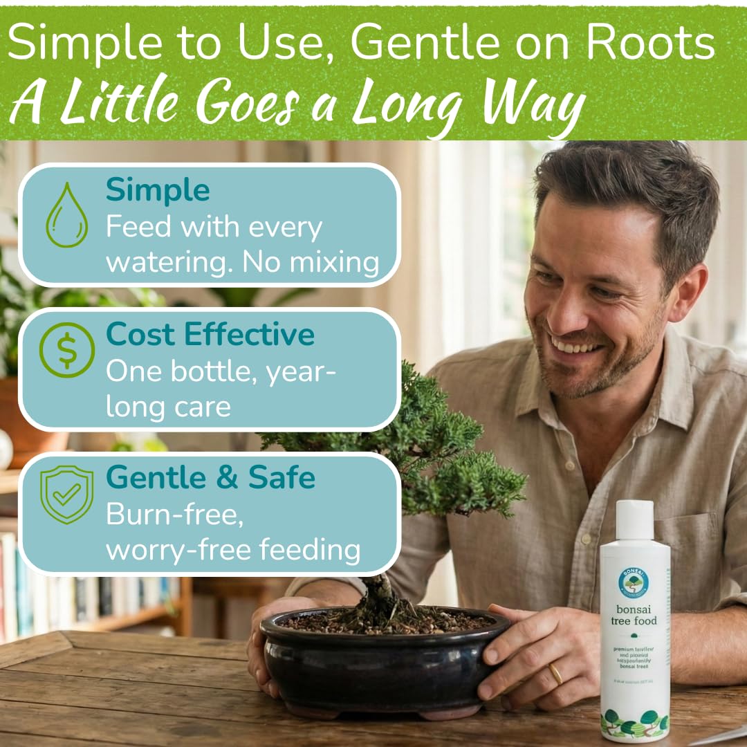HOUSEPLANT RESOURCE CENTER Bonsai Food packaging on shelf communicates shelf-stable two-year life