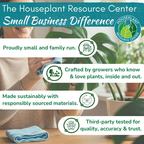 Houseplant Resource Center Leaf Shine Spray packaging showcases 8 oz size.