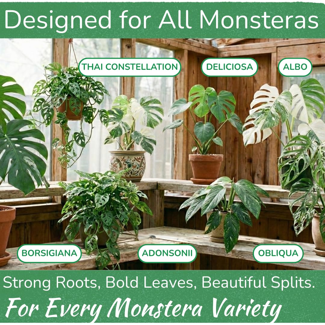 HOUSEPLANT RESOURCE CENTER Monstera-bottle-label shows directions and product benefits