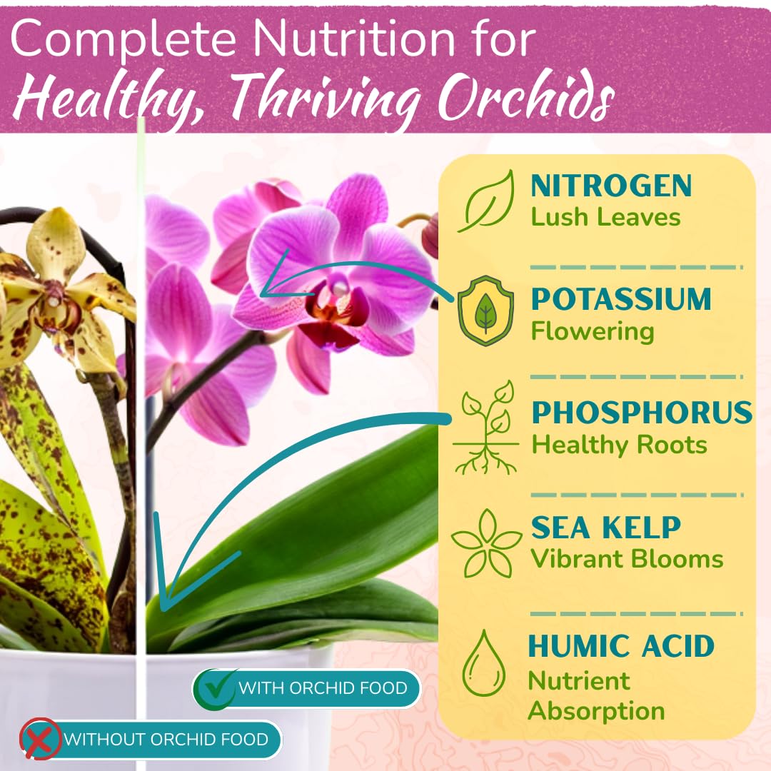 Houseplant Resource Center orchid fertilizer spray dispense mist for even coverage.