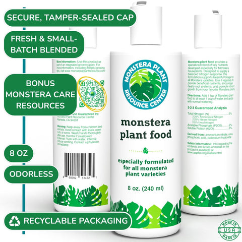 HOUSEPLANT RESOURCE CENTER packaging-8oz emphasizes compact, value-packed bottle