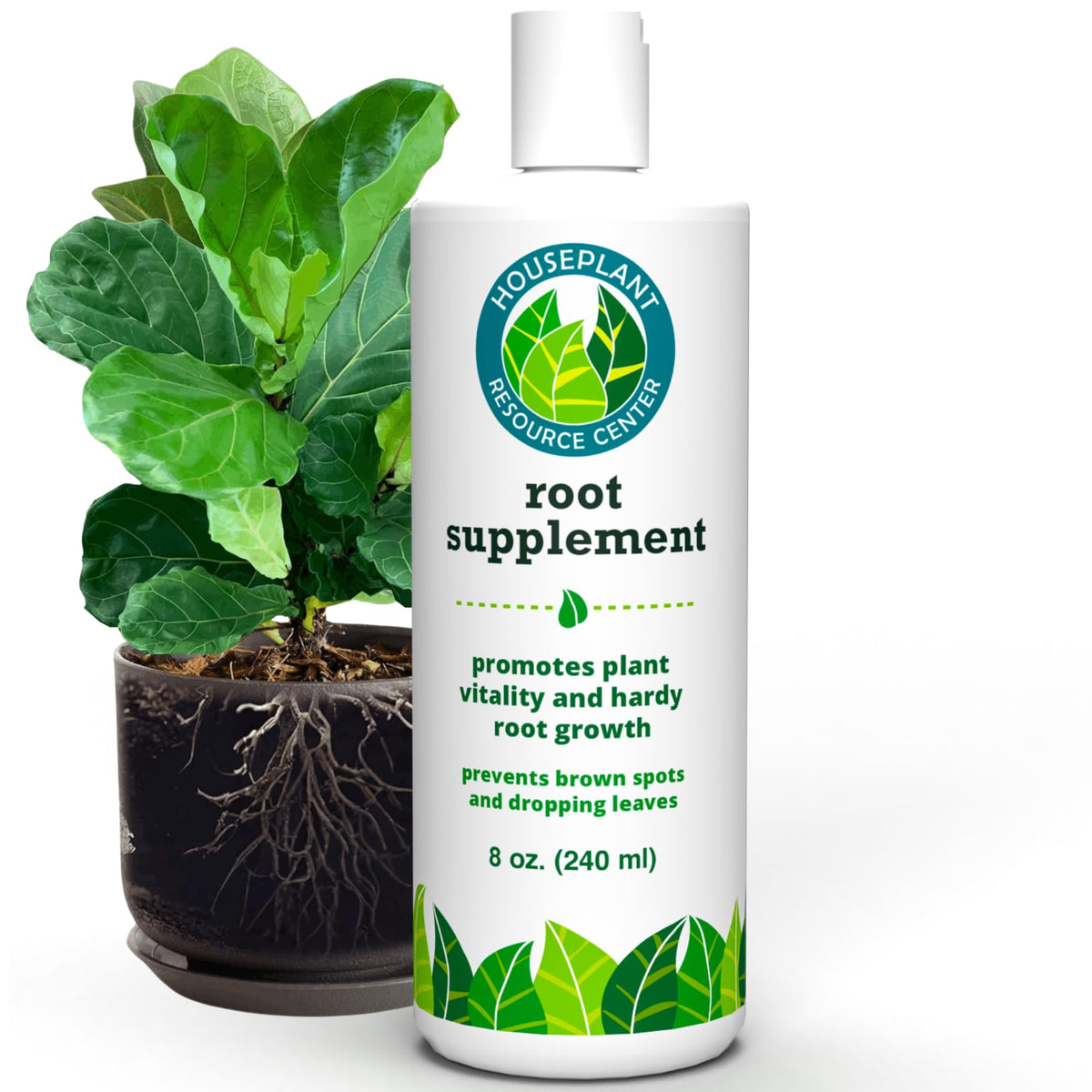 Houseplant Resource Center Root Rot Repair bottle front, ready to rescue stressed plants.