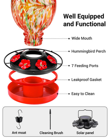 HouseSapp color-changing night light enhances yard ambiance after dark.