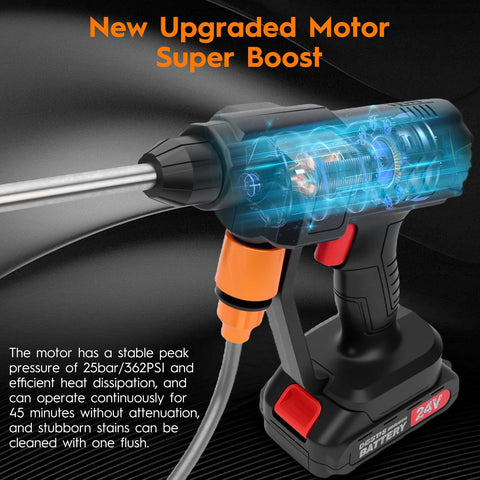 Housiwill two-battery system supports extended cleaning without interruption.