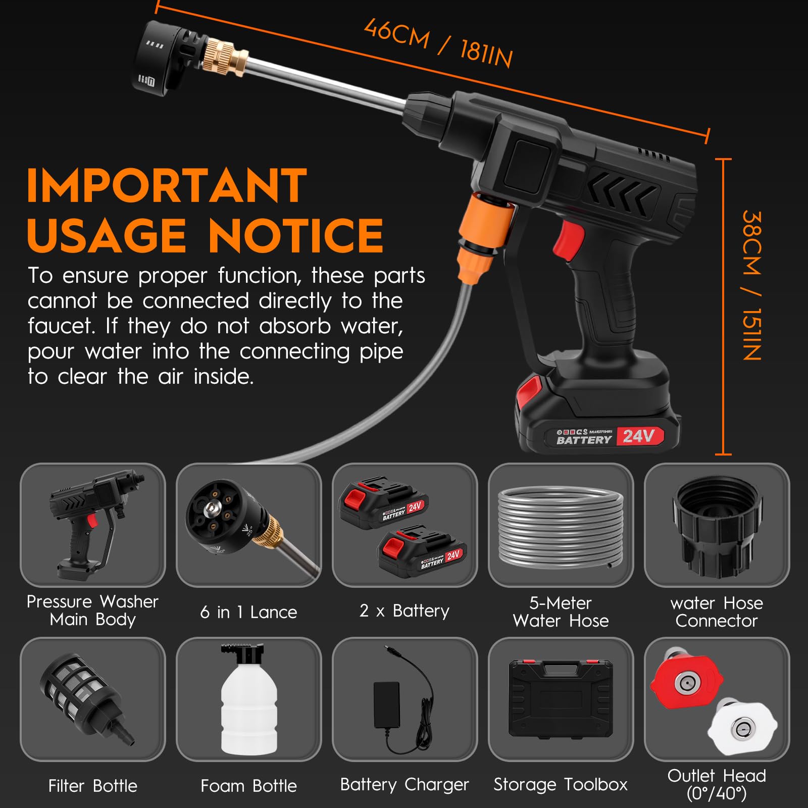 Housiwill portable cleaner ideal for bikes, patios, and cars.