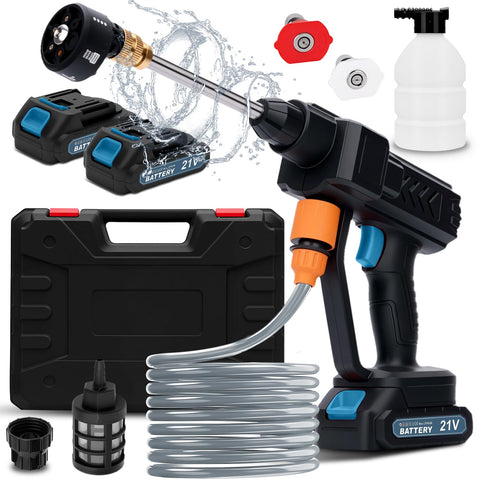 Housiwill cordless-pressure-washer portable enables easy on-the-go car and patio cleaning.