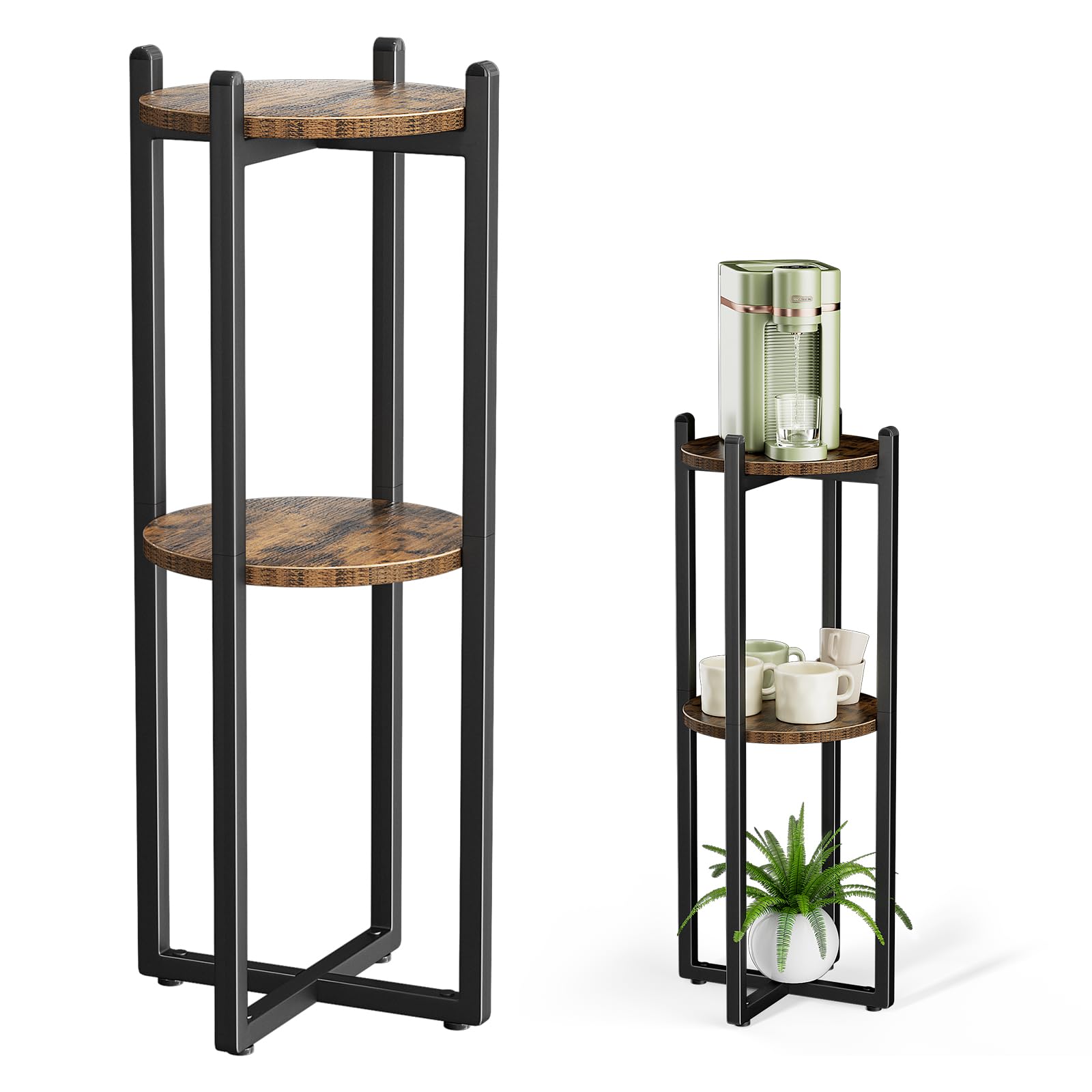 Housolution 3-tier water dispenser stand in a living room corner for organized hydration.