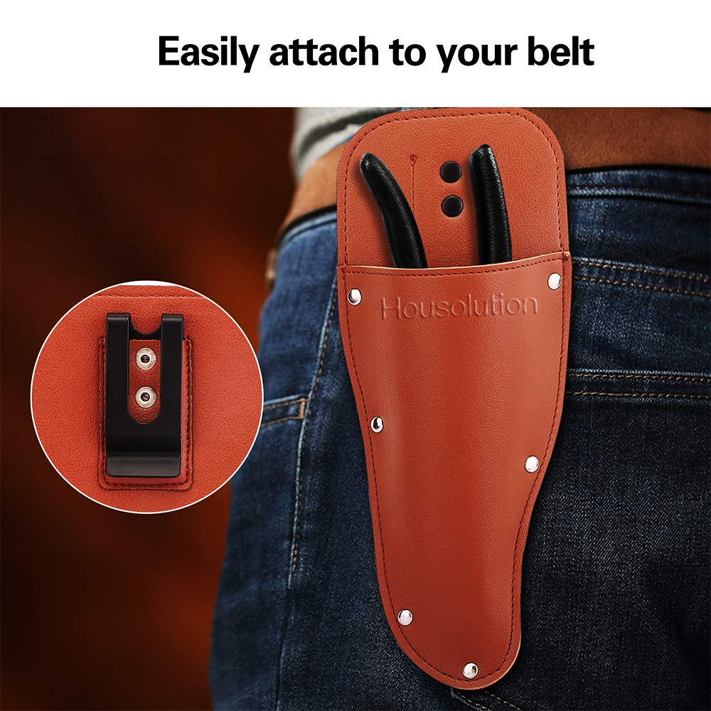 Housolution compact-size sheath designed for easy access to garden scissors