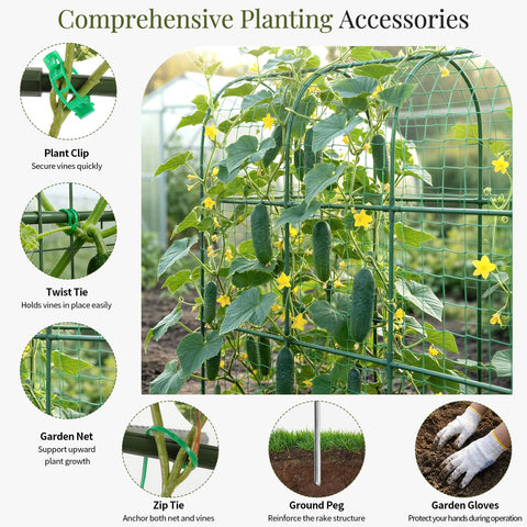 Housolution equilateral T-joints and connectors ensure even force distribution for climbing plants