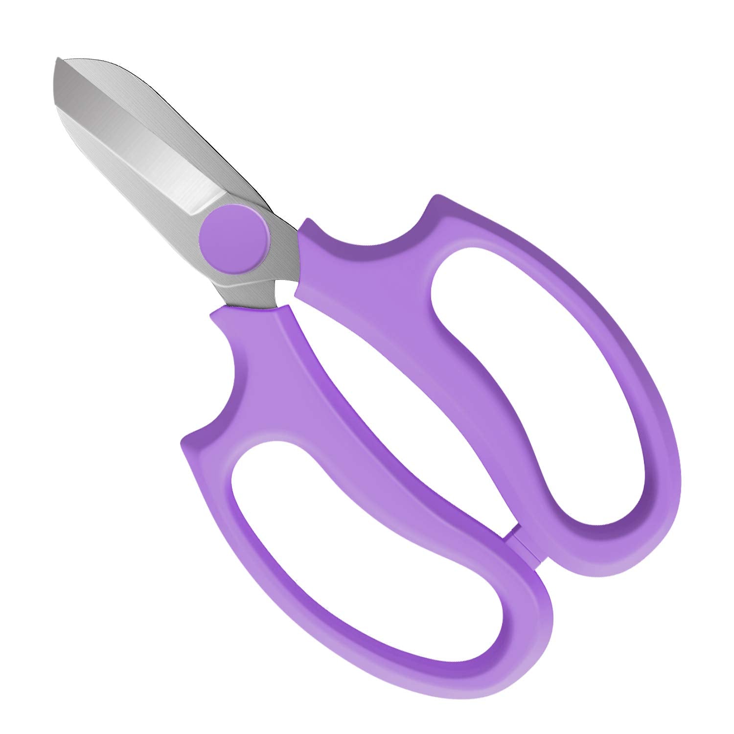 Housolution Flower Scissors blade close-up shows sharp SK5 steel for clean cuts.