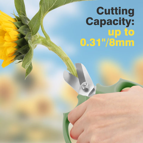 Housolution flower scissors ergonomic handle for comfortable grip.