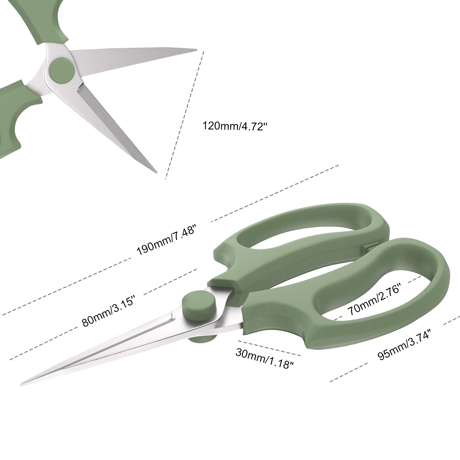 Housolution Flower Scissors in garden use with delicate flower stems
