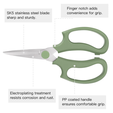 Housolution Flower Scissors lightweight design for easy handling during trimming