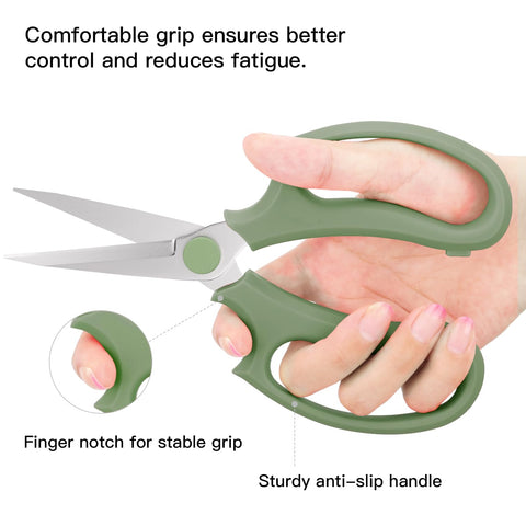 Housolution Flower Scissors plated blade resists rust and maintains edge
