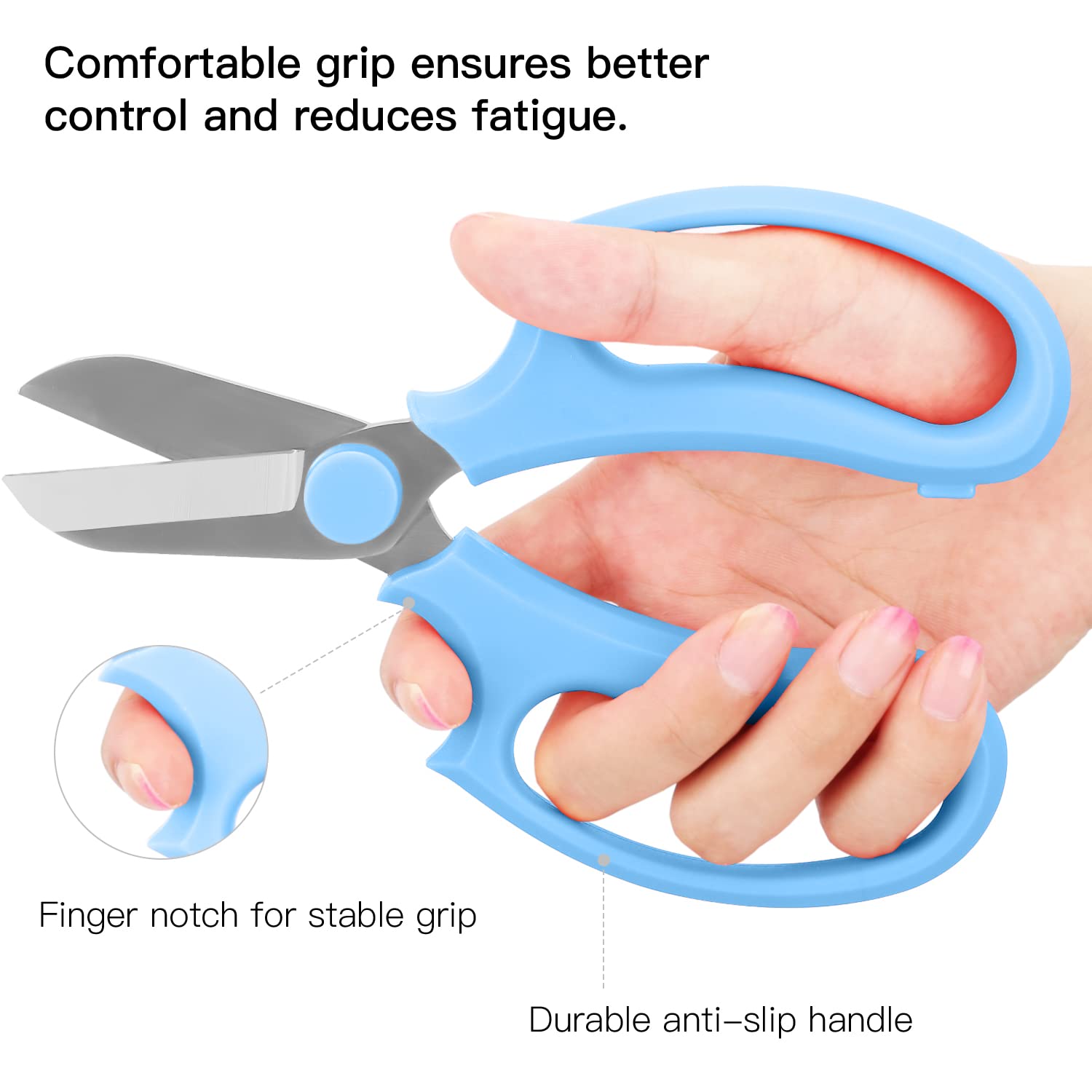 Housolution Flower Scissors plating finish protects against rust and keeps blades sharp.