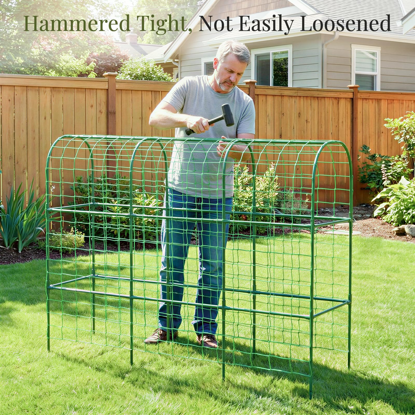 Housolution gardening gloves and ties kit simplifies assembly and tying