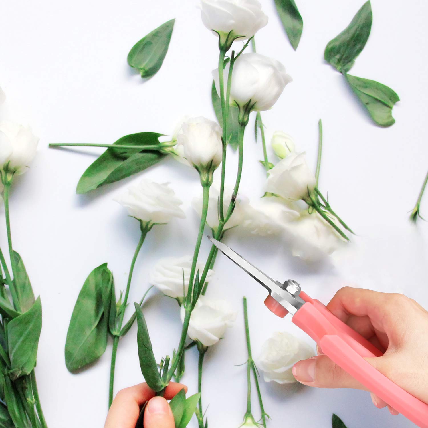 Housolution garden scissors in action for pruning flowers