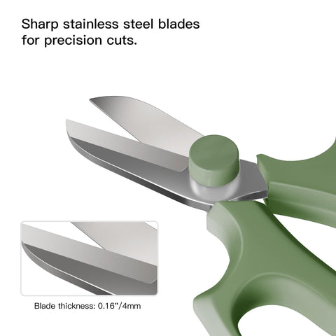 Housolution garden shears prune 8mm stems and small branches.