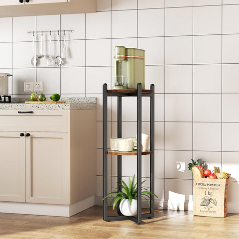 Three adjustable tiers accommodate 1-5 gallon jugs with reliable support.
