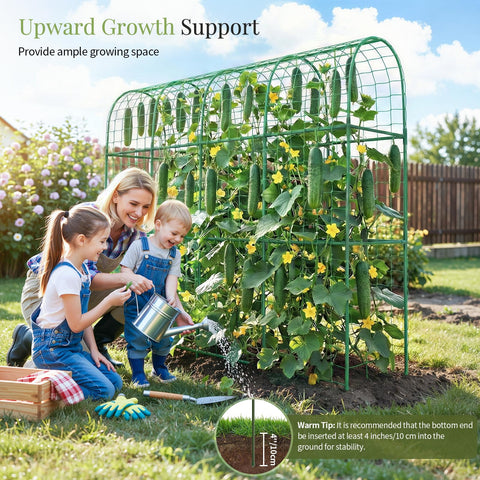 Housolution plastic-coated steel core trellis stays sturdy in sun and rain