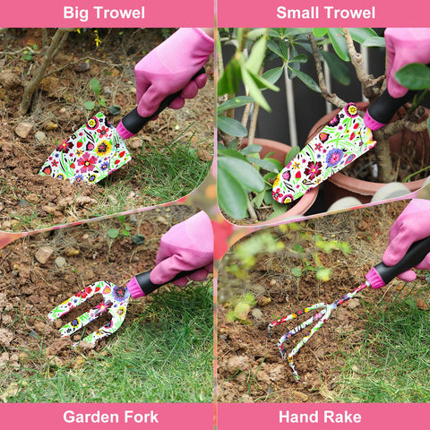 Housolution small trowel enables precise planting in tight spaces.