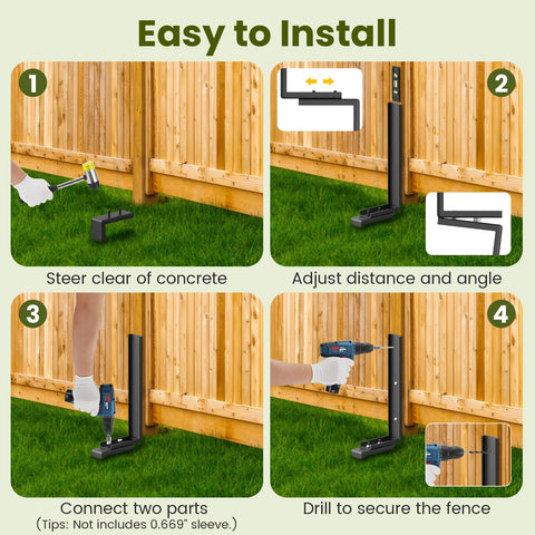 Housolution outdoor kit helps extend fence life without full replacement.