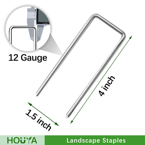Houya galvanized garden stakes resist rust for year-round landscape stabilization.