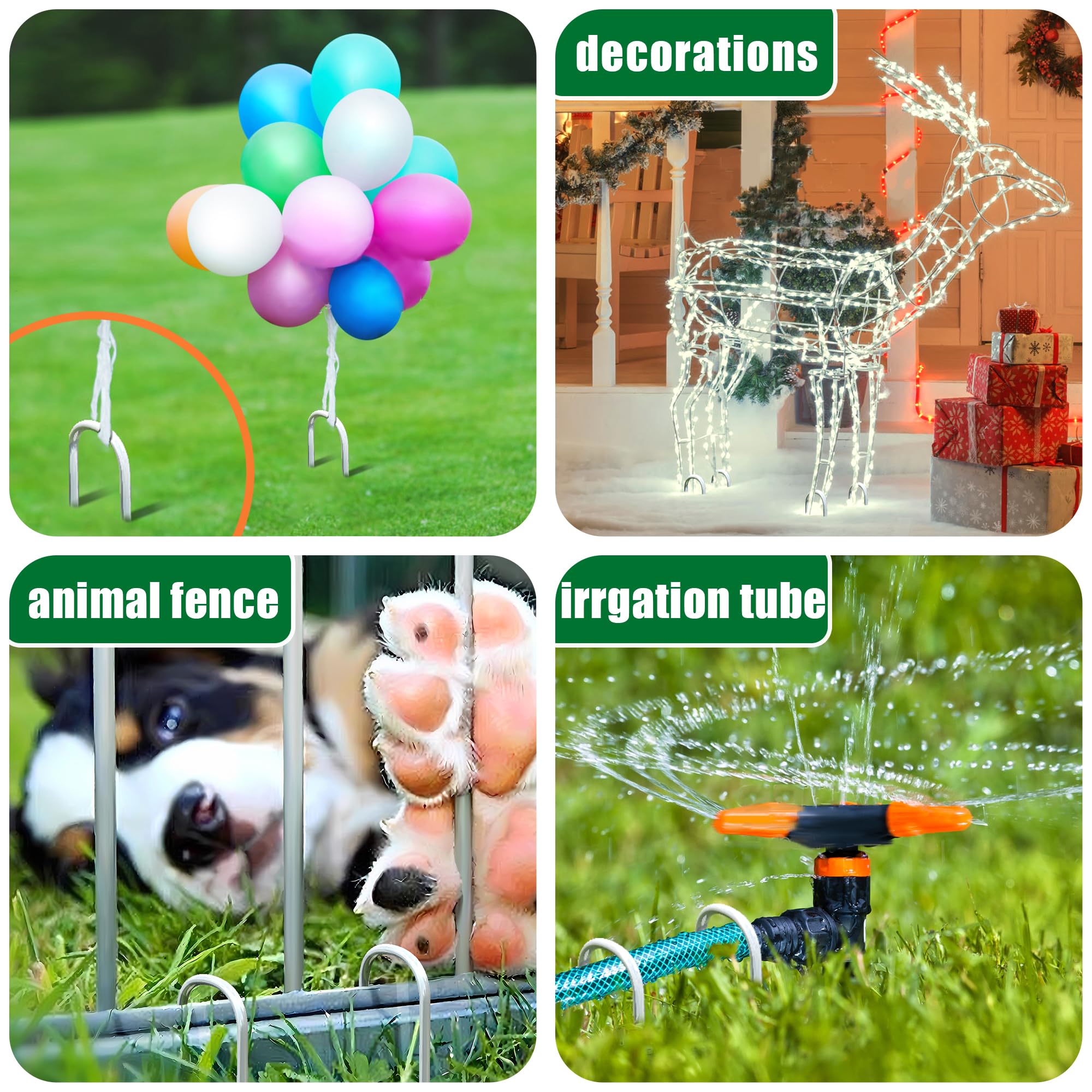 Houya garden stakes supporting outdoor project in a garden scene.
