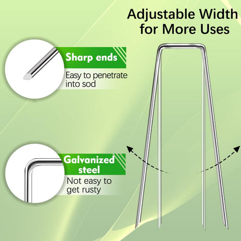 Houya stakes ideal for irrigation tubing, keeping lines tidy and in place.