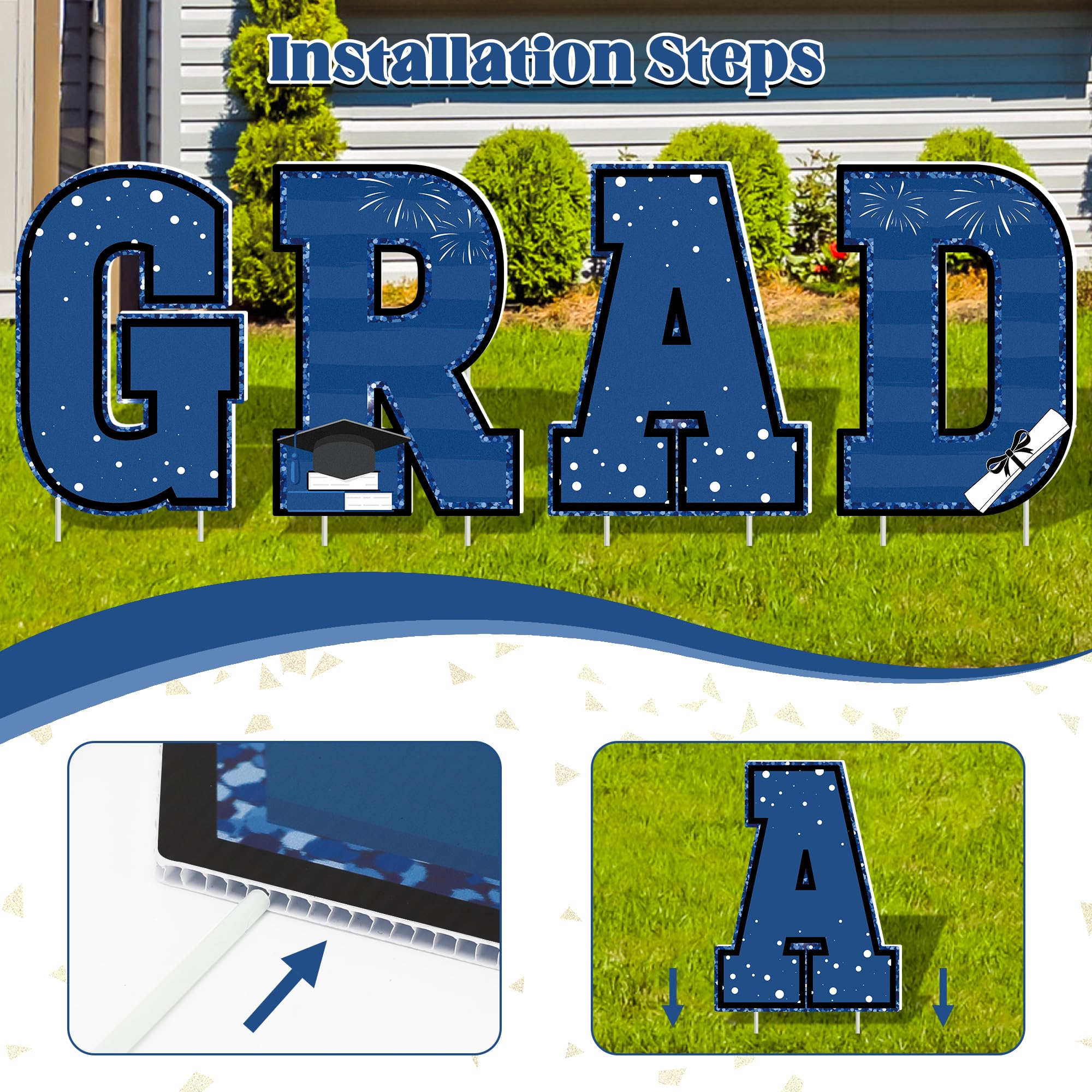 HOVACY 2026 Congrats signs enhance photo-worthy graduation moments