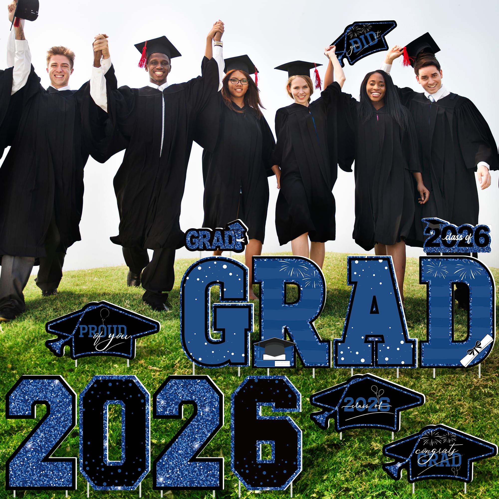 HOVACY front yard display options with versatile graduation signs