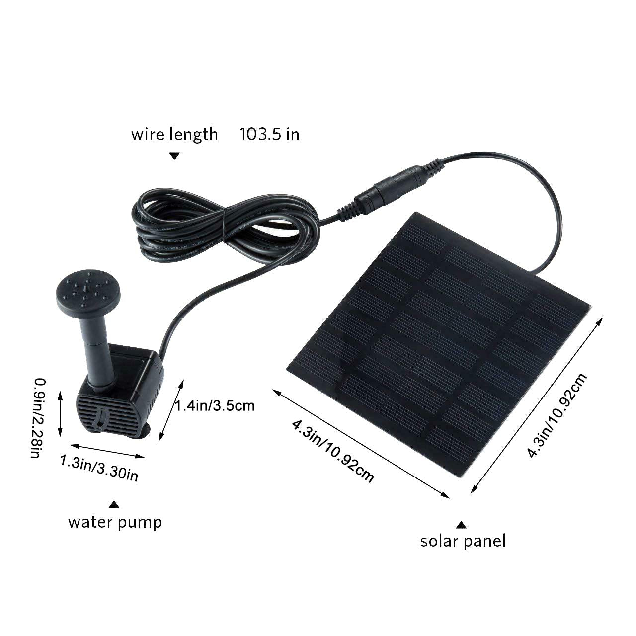 Hovico bird bath fountain set uses solar power for quiet water circulation