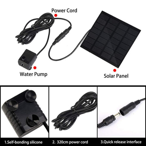 Hovico outdoor fountain panel kit for small ponds and garden features