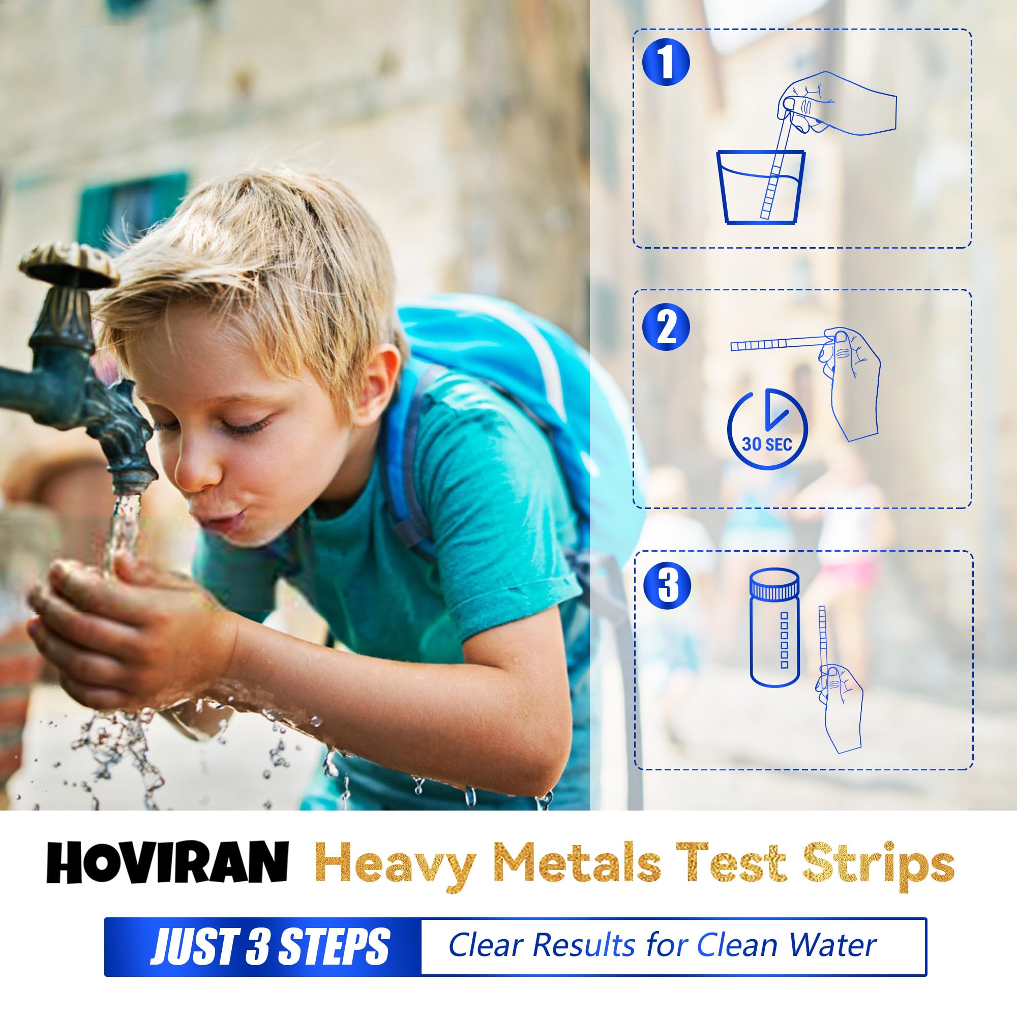HOVIRAN kit tested with drinking, well, or pool water