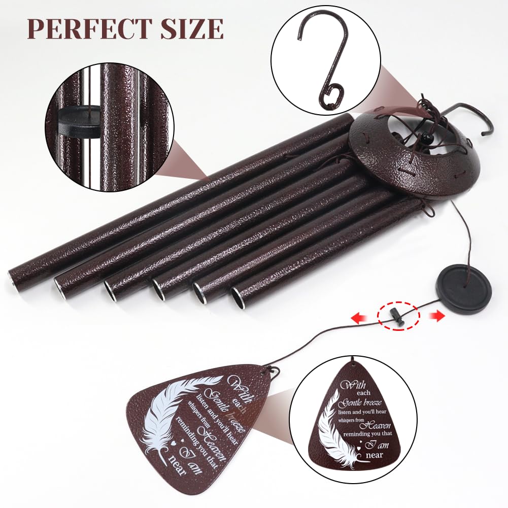 Howarmer Memorial Wind Chimes garden hanging creates a peaceful outdoor ambiance.