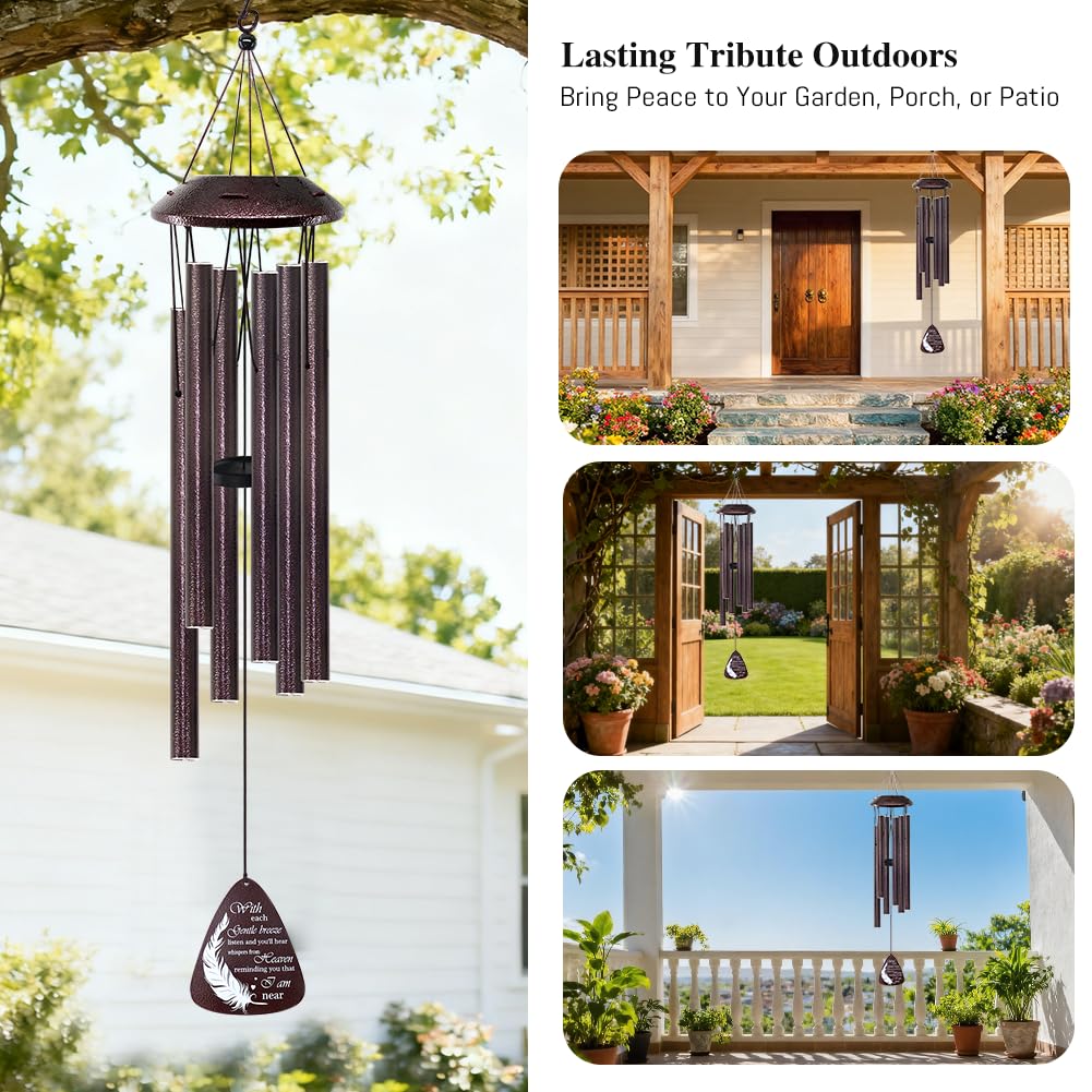 Howarmer Memorial Wind Chimes gift-ready packaging enhances sympathy gifting.