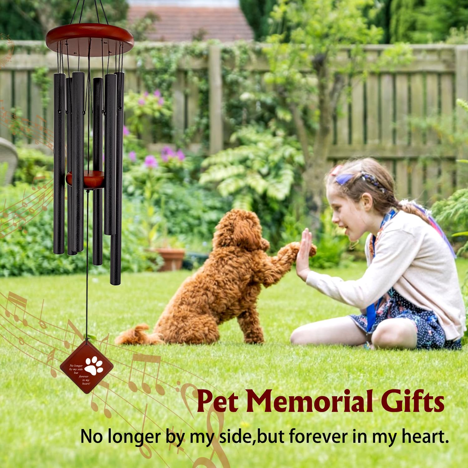 Howarmer wind chime designed for outdoor and indoor display in garden or porch.