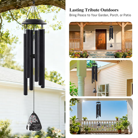 Howarmer sympathy wind chimes gift-ready packaging for thoughtful memorial gifts.