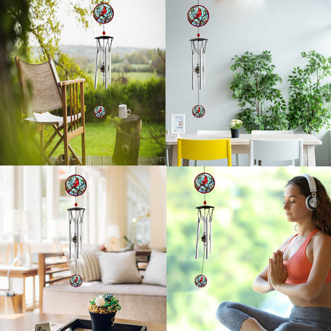 Howarmer outdoor wind chimes bring calm ambience to balcony or yard.