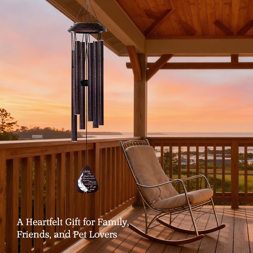 Howarmer wind chimes tuned aluminum tubes deliver soothing tones in any breeze.