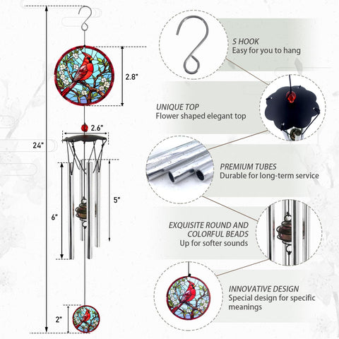 Howarmer wind chimes tuned tubes deliver soothing natural melodies on breezy days.