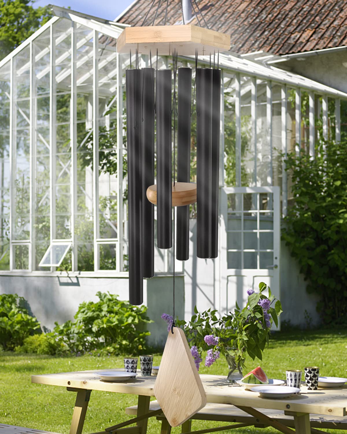 Howarmer waterproof coating shields chimes from wind and rain