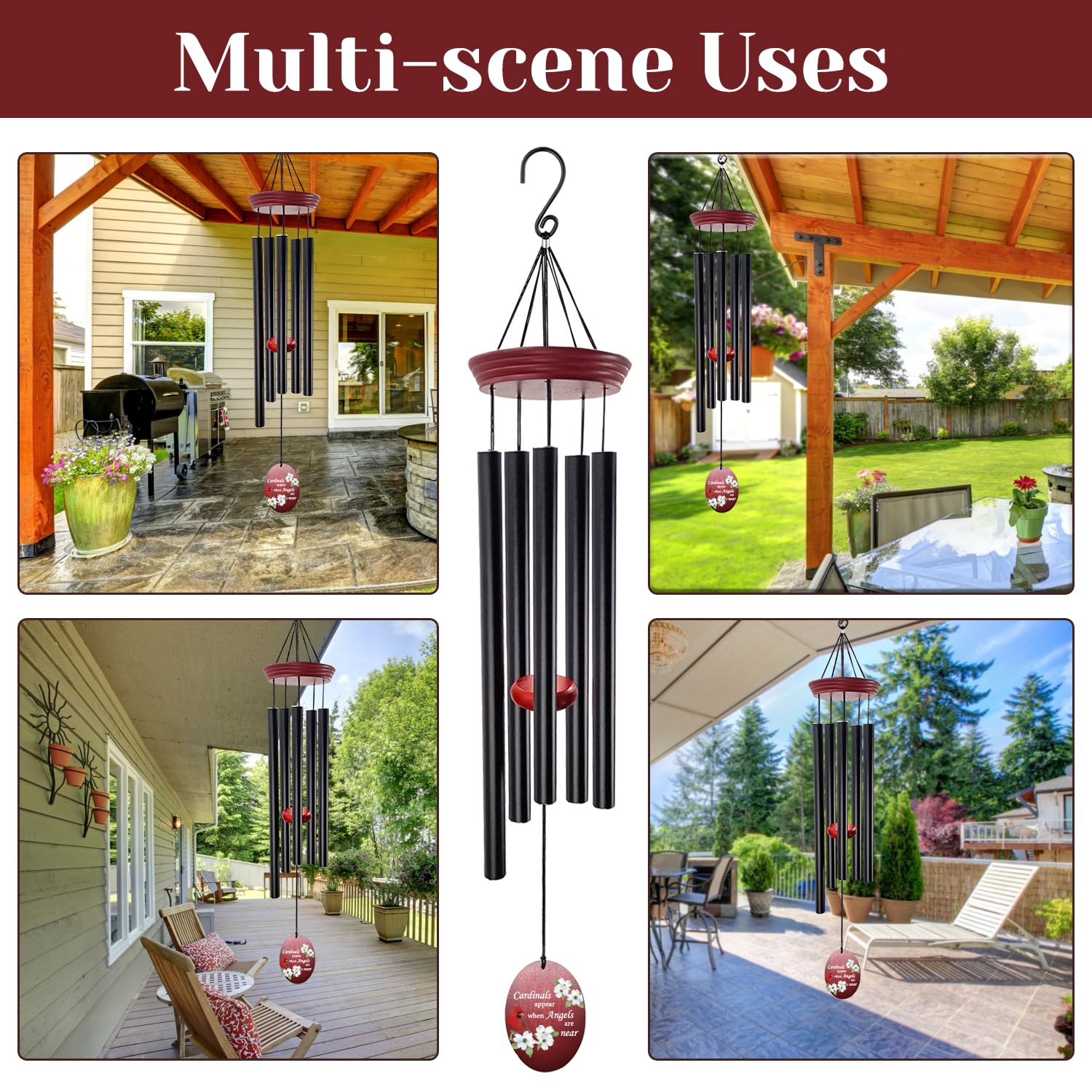Howarmer windchime sails through breezes with a soothing, comforting melody