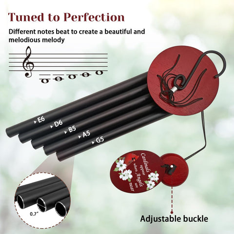Howarmer windchime features a waterproof wooden top for durable outdoor use