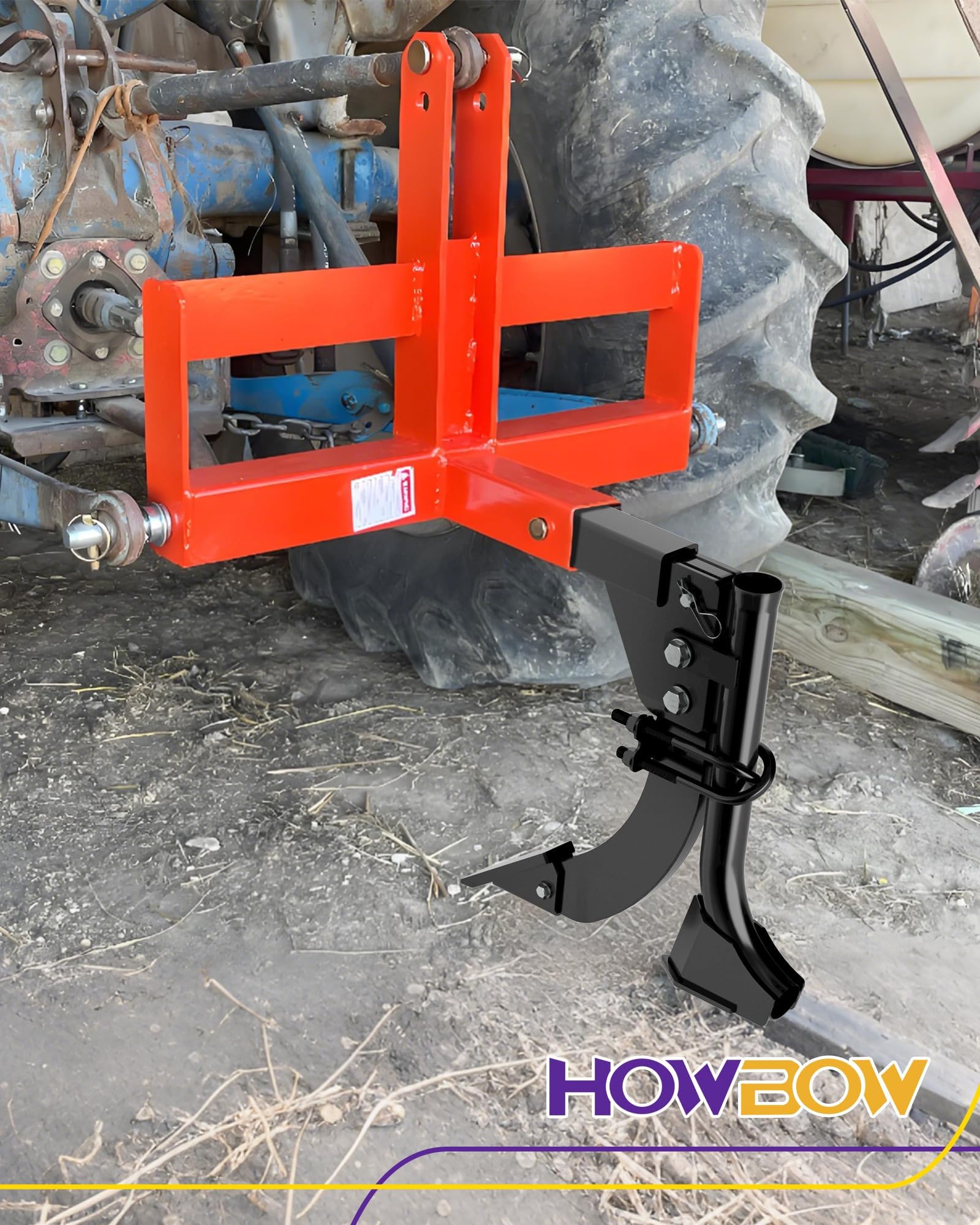 HOWBOW includes two U-bolts for secure mounting