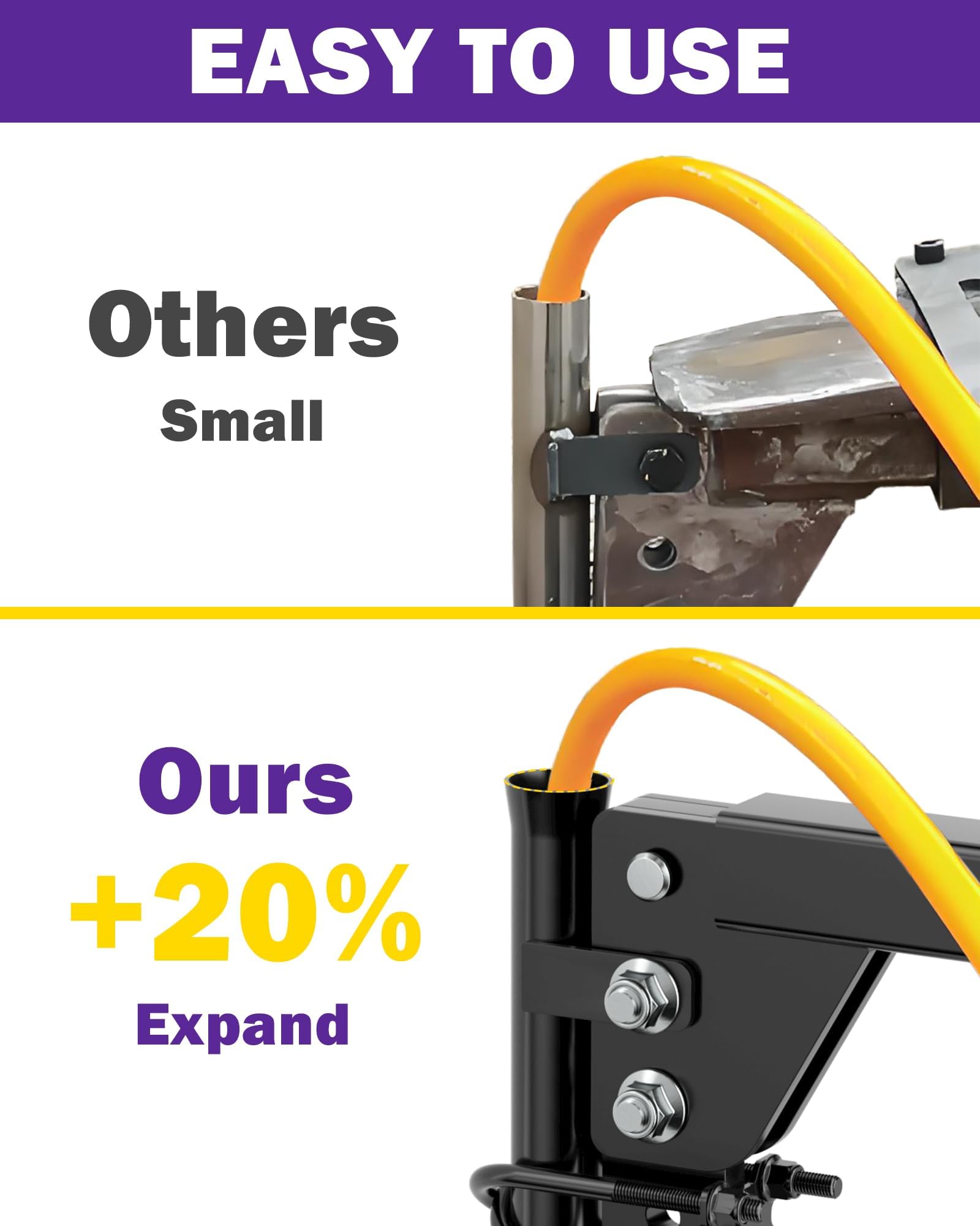HOWBOW supports irrigation and electrical cables with simple pipe installation