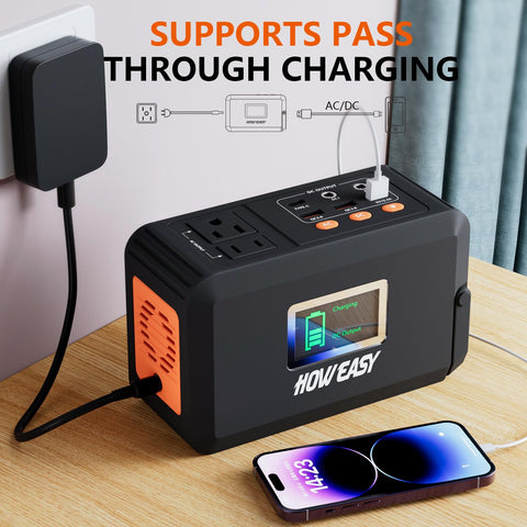 HOWEASY QC3.0 USB ports support quick charging for multiple devices.